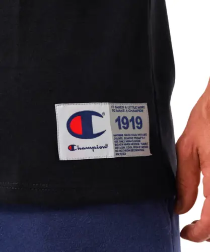 Camiseta Champion Life Mini Script Emb Preto
