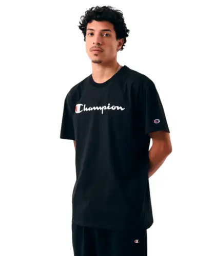 Camiseta Champion Athletic Script Logo Ink Preto