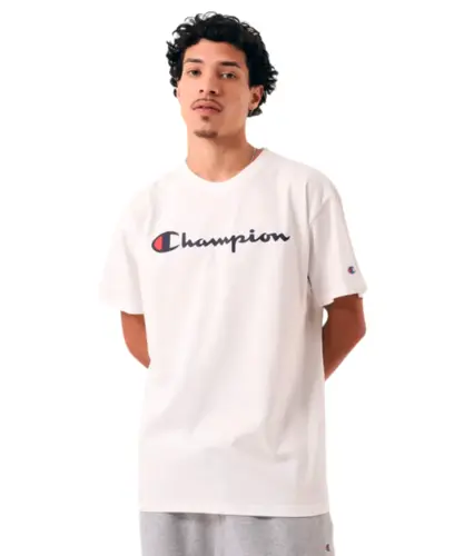 Camiseta Champion Athletic Script Logo Ink Off White