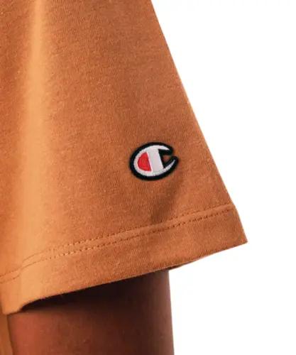 Camiseta Champion Life C Logo Paint Ink Briefly Brown