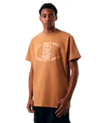 Camiseta Champion Life C Logo Paint Ink Briefly Brown