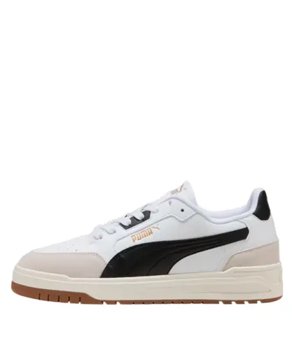 Tênis Puma Shuffle Downtown White Vapor Gray Gold