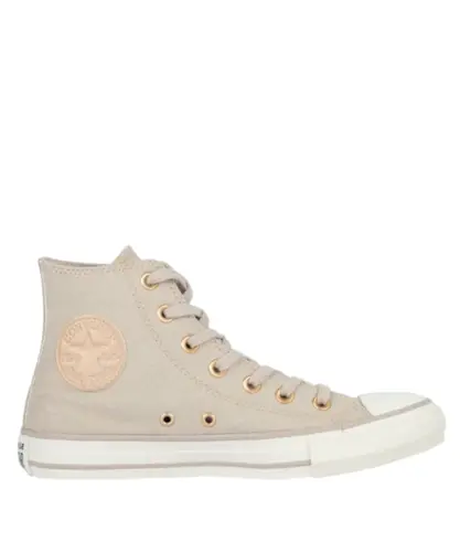 Tênis Converse Chuck Taylor All Star Hi Gold Marfim Amendoa