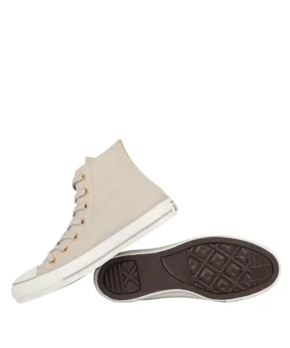 Tênis Converse Chuck Taylor All Star Hi Gold Marfim Amendoa