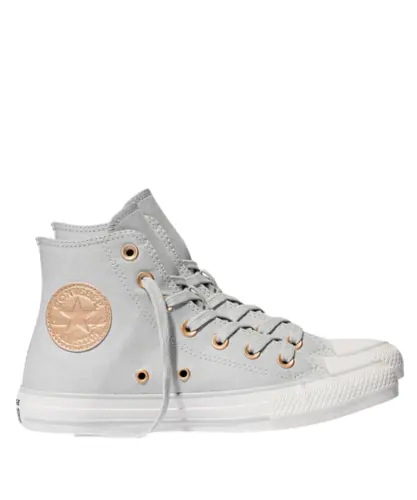 Tênis Converse All Star Chuck Taylor Cinza Gelo Ouro Amendoa