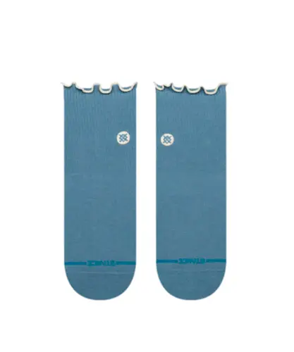 Meia Stance Pop Ruffle Icon Quarter Azul