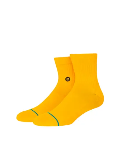 Meia Stance Icon Quarter Amarelo