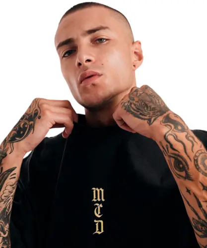 Camiseta MCD Box Fit Caligrafiti Arco Preto
