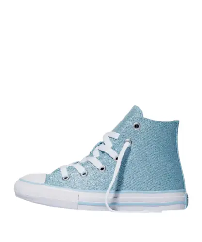 Tênis Converse Chuck Taylor All Star Azul Delicado Prata Opaca