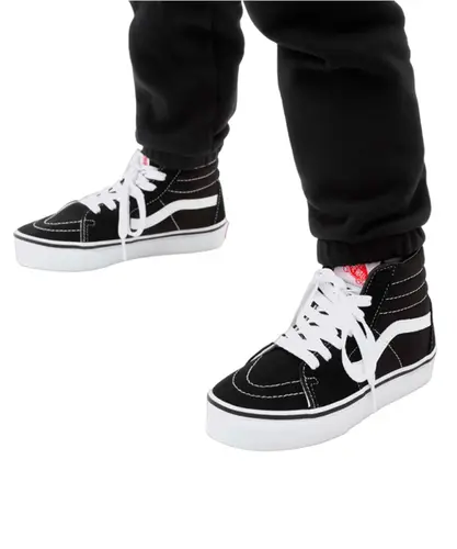 Tênis Vans Sk8-Hi Infantil Black White