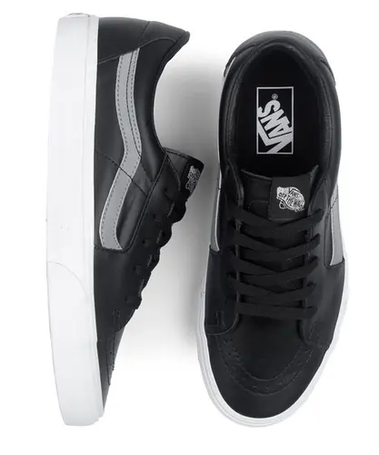 Tênis Vans Sk8-Low Reflective Black True White