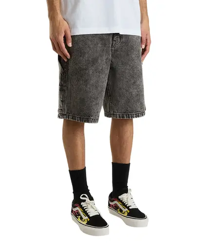 DRILL CHORE LOOSE DENIM SHORT