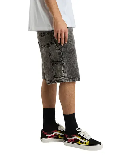 DRILL CHORE LOOSE DENIM SHORT