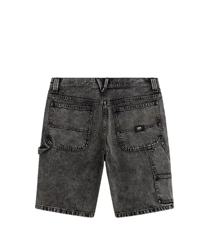 DRILL CHORE LOOSE DENIM SHORT