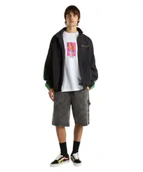 DRILL CHORE LOOSE DENIM SHORT