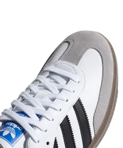 Tênis Adidas Samba OG White Black Clear Granite