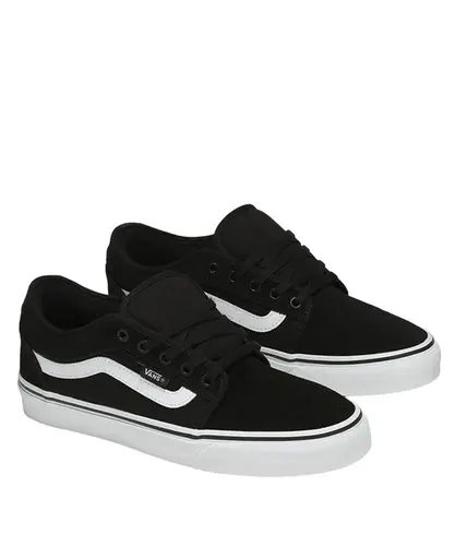 Tênis Vans Skate Chukka Low Sidestripe Black White - Tênis Vans