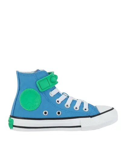 Tênis Converse Kids Chuck Taylor All Star Bubble Strap Hi Azul Verde Vivo