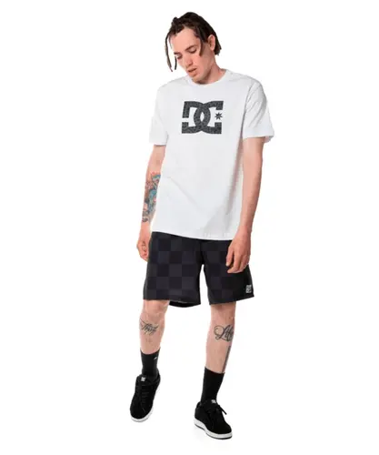 Camiseta SC Shoes Manga Curta Dc Star Leopard Fill - Branco