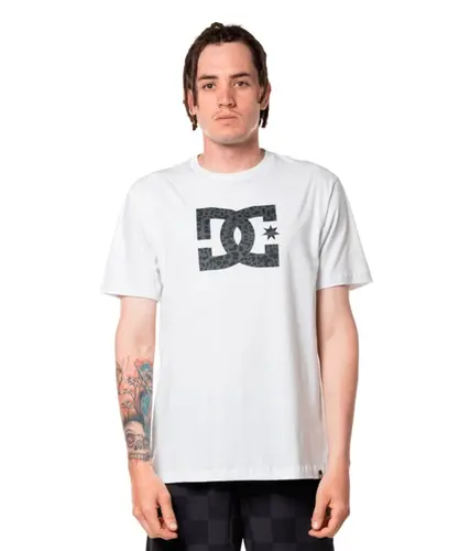 Camiseta SC Shoes Manga Curta Dc Star Leopard Fill - Branco