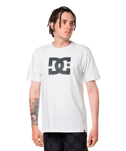 Camiseta SC Shoes Manga Curta Dc Star Leopard Fill - Branco