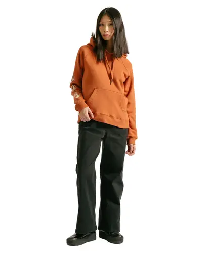 Moletom Volcom Canguru Iconic Stone Ferrugem