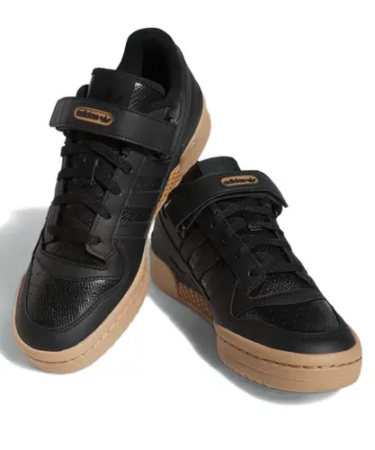 Tênis adidas Forum Low BLK Gum - Preto / Marrom