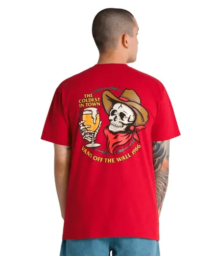 Camiseta Vans Coldest In Town Ss Chili Pepper - Vermelho