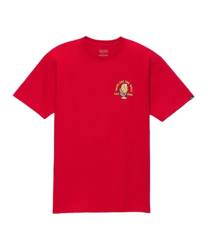 Camiseta Vans Coldest In Town Ss Chili Pepper - Vermelho