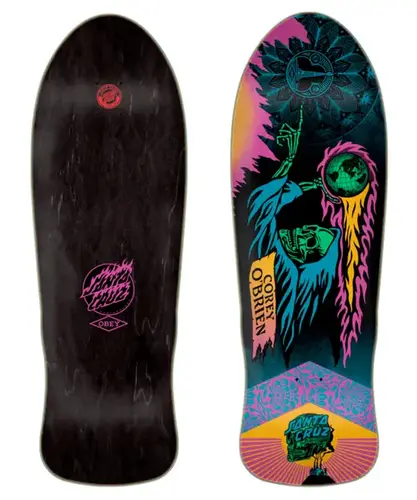 Shape Santa Cruz - Maple Old School Obrien Reaper By Shepard Faire - 9,85 - Preto / Multi Cores
