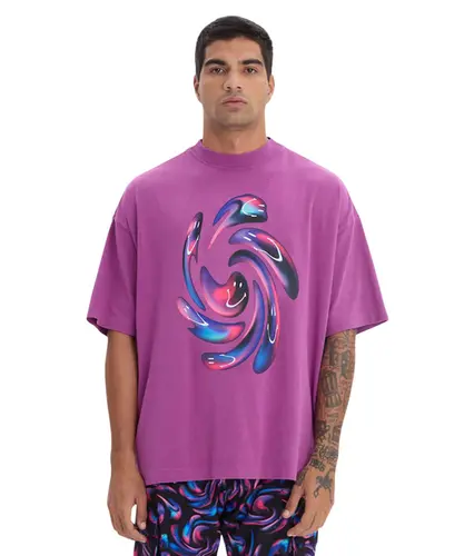 CAMISETA NEW OVER ILLUSION BAW X SMILEY