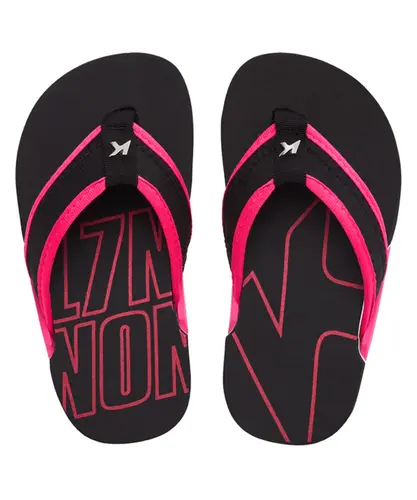 Sandália Kenner NK6 L7 Kids - Preto / Rosa / Branco