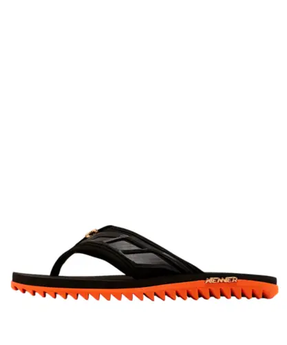 Chinelo Kenner Kivah Full Force Laranja Preto