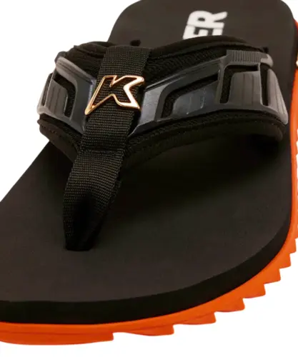 Chinelo Kenner Kivah Full Force Laranja Preto