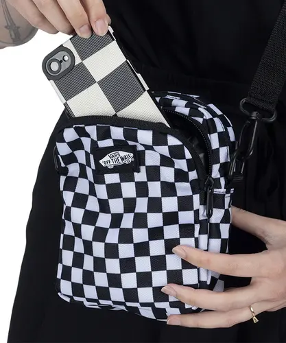 Bolsa Vans Go Getter Crossbody Black White Checkerboard