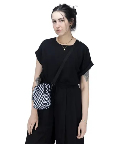 Bolsa Vans Go Getter Crossbody Black White Checkerboard