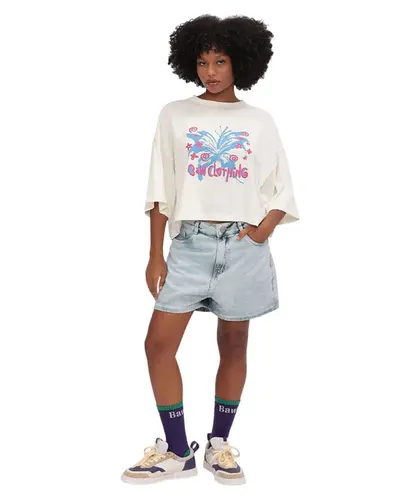CAMISETA BOXY BUTTERFLOWERS