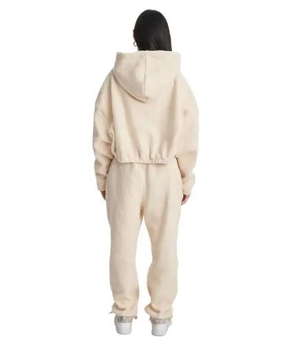 MOLETOM HOODIE CROPPED SHERPA FLOWER