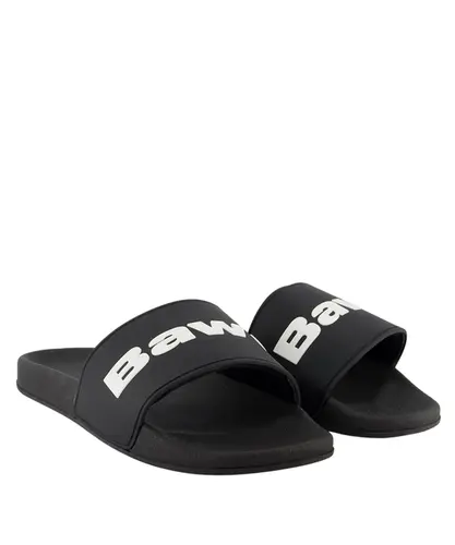 Chinelo Slide Baw - Preto e Branco