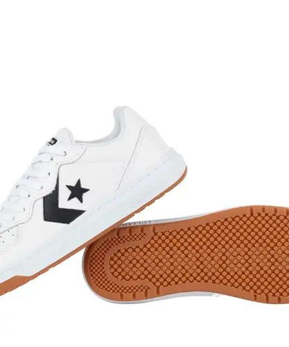 Tênis Converse Rival V2 Ox Seasonal Leather - Branco / Amendoa