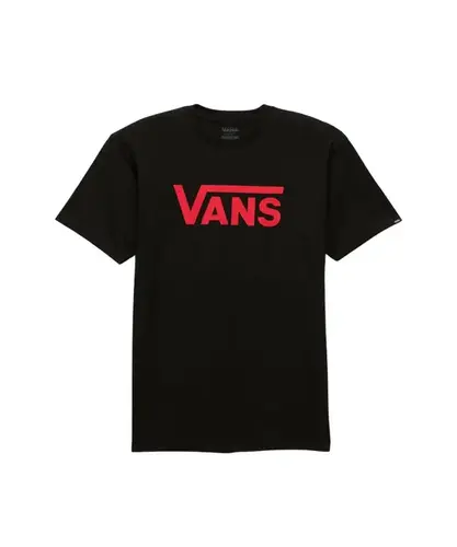 Camiseta Vans Classic SS Black Racing Red