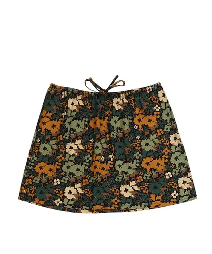 Saia Vans Parksfield Skirt Camo Floral Loden Green