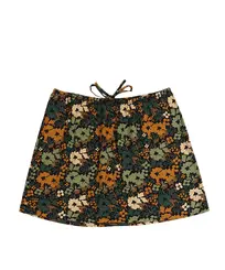 Saia Vans Parksfield Skirt Camo Floral Loden Green