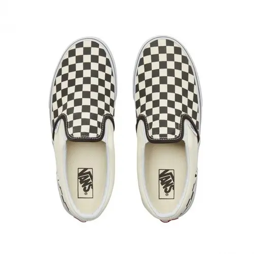 Tênis Vans Kids Slip-On Checkerboard Black White