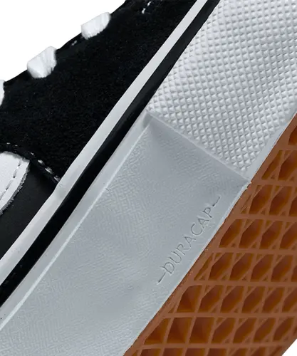 Tênis Vans Skate Grosso Mid Black White Emo Leather
