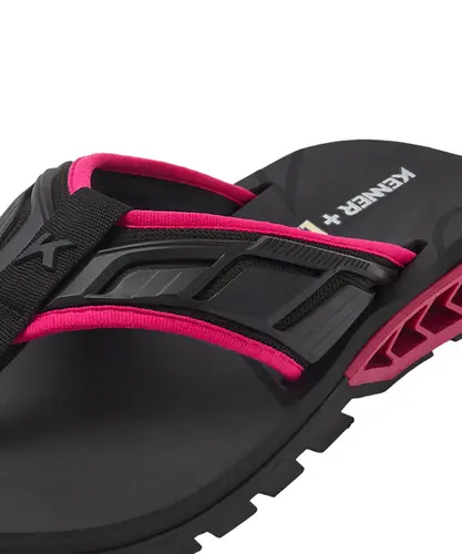 Chinelo Kenner Rakka Full Force L7 Preto Rosa