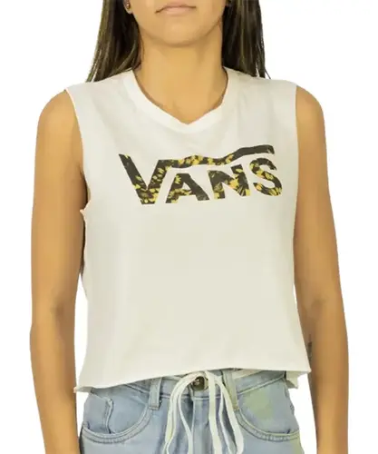 Regata Vans Warped Floral Fill Tank - Marshmallow