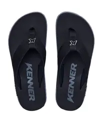 Chinelo Kenner Kivah Preto Cinza