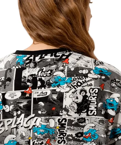 Camiseta Lost + Smurfs Full Print Comics
