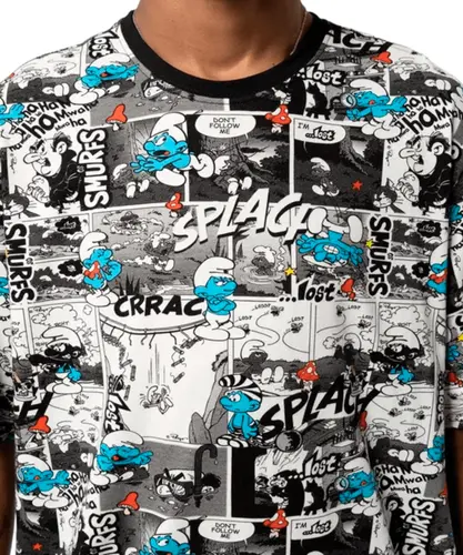 Camiseta Lost + Smurfs Full Print Comics